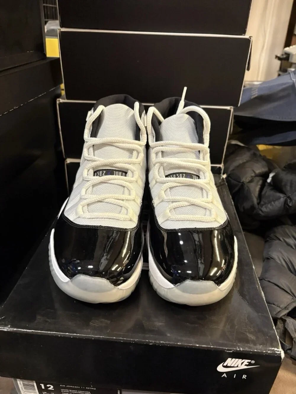 WORN Men’s Air Jordan 11 Retro Concord(2018) 378037-100 Size 12 WITH BOX
